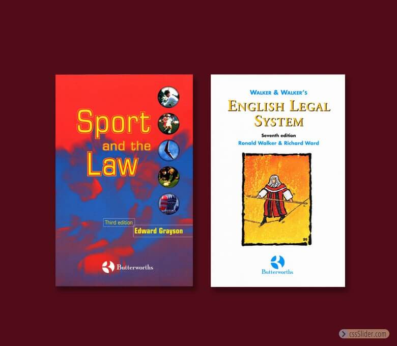 Two law book jackets